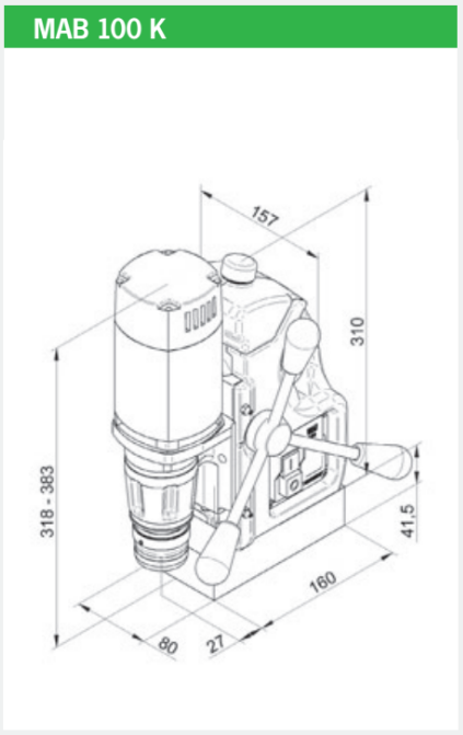 MAB 100K  (鉆芯30-切深55）